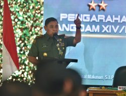 Pangdam XIV/Hsn Didampingi Ketua Persit KCK PD XIV/Hsn, Lakukan Kunker di Yonkav 10/Mendagiri*