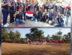 Ketua distrik LSM GMBI Maros Alisakti turut hadir dalam upacara Pengibaran bendera merah putih yang ke 79 tahun kemerdekaan republik indonesia