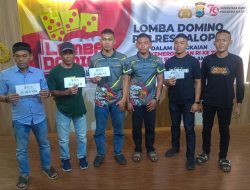 Lomba  Domino Di Laksanakan Di Aula Oleh Kabab SDM Polres Palopo Kompol Misbahuddin .SH. Untuk Menyambut HUT  RI  Ke 79