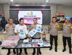 POLDA SULSEL GELAR PRESS RELEASE PENGUNGKAPAN MAYAT DALAM KOPER DI PANGKEP