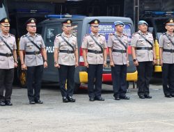 Upacara Berlangsung Di Lapangan Apel Polres Palopo Untuk Serah Terima Jabatan