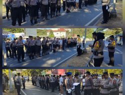 Polres Maros Terjunkan Ratusan Personel Amankan Pendaftaran Paslon Bupati dan Wakil Bupati