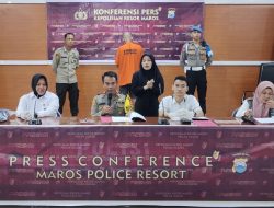 Polres Maros Gelar Konferensi Pers Kekerasan Anak Perempuan Di Bawah Umur