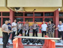 Polsek Bontoala Musnahkan Knalpot Brong Hasil Operasi Cipkon Malam Minggu