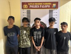 Polres Palopo Mengamankan Lima Pelaku Narkotika Jenis Sabu Di Wilayah Hukum Polres Palopo