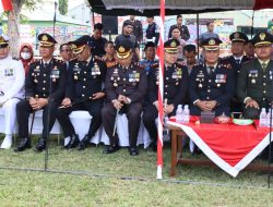 Kapolres Palopo AKBP Safi’i Nafsikin Menghadiri Peringatan Hari Ulang Tahun HUT  TNI Ke 79 Di Lapangan Gaspa Palopo