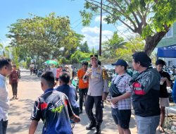 Warga Palopo Mengikuti Balap Sepeda BMX Di Jalan Masuk Labombo kota Palopo