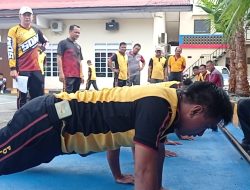 Polres Palopo Melaksanakan Tes Jasmani Di Pimpin Kabag SDN Kompol Misbahuddin Polres Palopo Periode 1 Tahun 2024