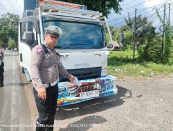 Personil Dari Polres Palopo Melaksanakan Operasi Secara Intensif Di Berbagai Titik Jalan Raya Di Kota Palopo Selasa 14 Oktober