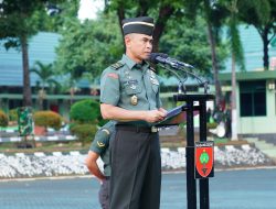 Kasdam XIV/Hsn Memimpin Upacara 17-an Bulan Oktober di Makodam*