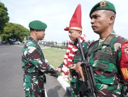 Kasdam XIV/Hsn Memimpin Upacara Penerimaan Satgas Yonif 726/Tml Purna Tugas Operasi Pamtas RI-PNG Statis di Provinsi Papua Selatan*
