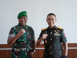 Kasdam XIV/Hsn Menerima Kunjungan Danpussansiad di Makodam*