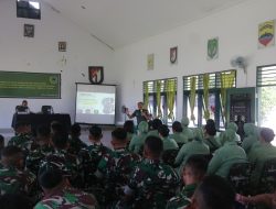 Prajurit dan Persit yonif 712/Wt Menerima Pembinaan Mental Rohani dan Ideologi Kejuangan Dari Bintaljarahdam XIII/Mdk*