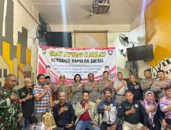 Tim Jumat Curhat Polda Sulsel Kembali Mengajak Warga Menjaga Persatuan