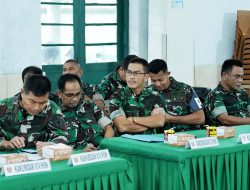 Irutum Itdam XIV/Hsn Pimpin Taklimat Akhir Current Audit Itdam XIV/Hsn di Staf Umum dan Balak Jajaran Kodam XIV/Hsn*