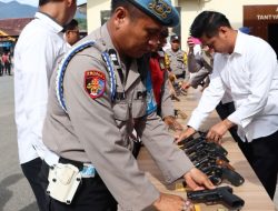 Polres Palopo Lakukan Pemeriksaan Senjata Api Personel Secara Serentak