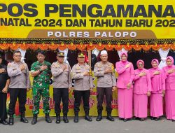 Kapolres Palopo Tinjau Pos Pengamanan dan Pelayanan Jelang Natal dan Tahun Baru 2025