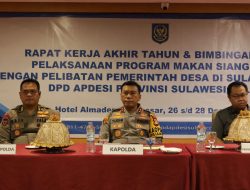 Kapolda Sulsel Membuka dan Jadi Narasumber Bimbingan Teknis Program Makan Siang Gratis APDESI*