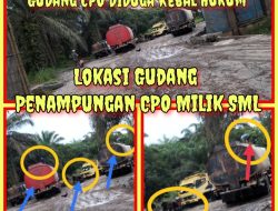 Luar biasa Bebas Gudang Penampungan CPO Milik SML yang berLokasi di Jalan Tuanku Tambusai di duga Kebal Hukum.