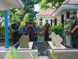 Ziarah dan Syukuran Warnai HUT Ke-74 Penerangan TNI AD di Pendam XIV/Hsn*