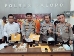 Kapolres Palopo menyampaikan apresiasi kepada jajarannya di Unit Narkoba atas keberhasilan mengungkap dan menangkap para pelaku.