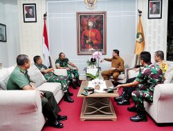 Jalin Sinergitas, Pangdam XIV/Hsn Silaturahmi ke Kantor Bupati Gowa*