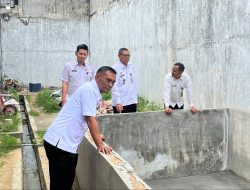 Pembuatan Kolam Budidaya Udang Vaname di Lapas Idi