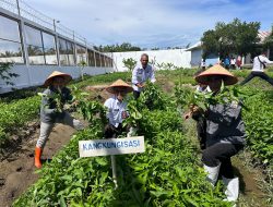 Kakanwil Ditjenpas Aceh Pimpin Panen Raya di Rutan Singkil, Tunjukkan Keberhasilan Pembinaan Warga Binaan