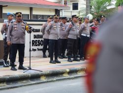 Apel tersebut dipimpin oleh Wakapolres Palopo, Kompol Morens Dandari, diikuti oleh 100 personel BKO Brimob Batalyon