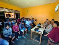 Kapolres Pegunungan Arfak Tatap Muka Dengan Keluarga Korban Tanah Longsor