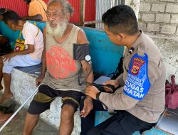 Subsatgas Keladi Sagu Gelar Pemeriksaan Kesehatan Gratis di Pertigaan Bandara Sentani