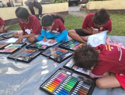 Subsatgas SI-IPAR Polres Jayawijaya Gelar Kegiatan Edukasi dan Kreativitas di Halaman Mako Polres Jayawijaya