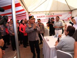 Tinjau Booth Pelayanan Kesehatan Gratis, Kapolri Tegaskan Komitmen Pelayanan Maksimal