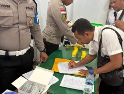 Deteksi Dini Narkoba, Polda Papua Gelar Pemeriksaan Urine Personel di Lingkungan Mako Lama