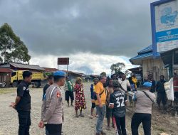 Tim Patroli Siaga Polres Tolikara Amankan Satu (1) Unit Truck Roda 6 Yang Ditahan Oleh Masyarakat