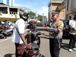 Hari Kedua Operasi Patuh Cartenz 2025, Polda Papua Tindak 42 Pelanggar Lalu Lintas