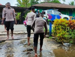 Polres Mappi Bergerak Cepat, Ratusan Warga Kepi Dievakuasi dari Ancaman Banjir