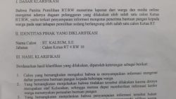 Ketua Panitia Pemilihan RT/RW Kelurahan Mangasa Diduga Langgar Aturan, Salah Satu Calon Di‐diskualifikasi di Masa Tenang