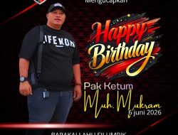 Segenap keluarga besar laskar garuda indonesia bersatu mengucapkan Selamat Ulang Tahun ke-48 untuk ketua umum LGIB (Mukram)