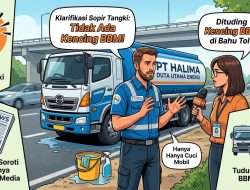 Sopir Truk Tangki PT Halima Duta Utama Energi Bantah Tuduhan “Kencing” BBM di Bahu Jalan Tol