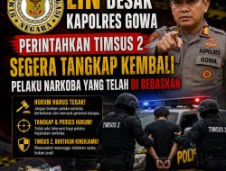LIN Desak Kapolres Gowa Perintahkan Timsus 2 Segera Tangkap Kembali Pelaku Narkoba Yang Telah Di Bebaskan 