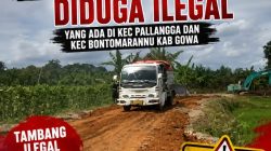 Tambang Diduga Ilegal di Gowa Beroperasi Terang-Terangan, Warga Mendesak Tipidter Polresta Gowa Tutup Segera