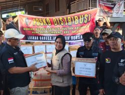 Peduli Korban Kebakaran, Ormas Laskar Garuda Indonesia bersatu Salurkan Bantuan